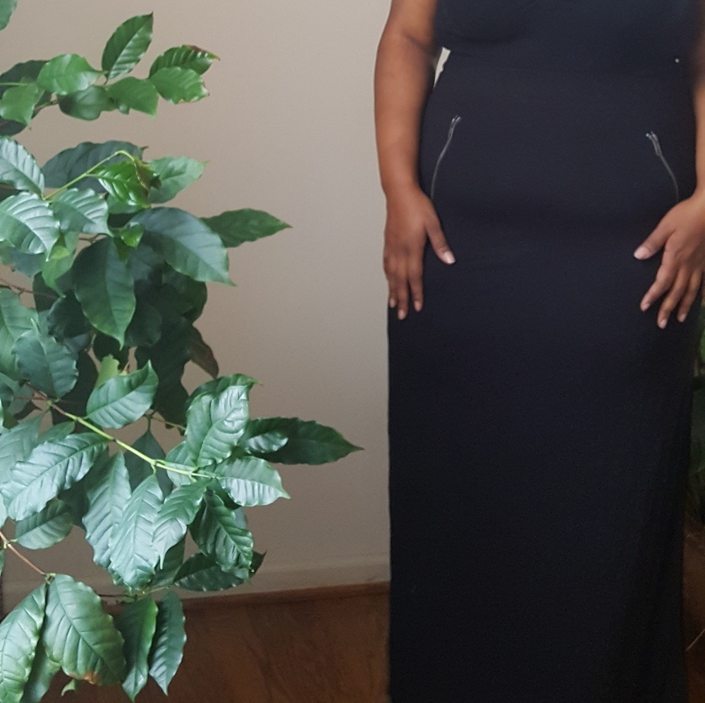 Forever21 plus size double split maxi skirt